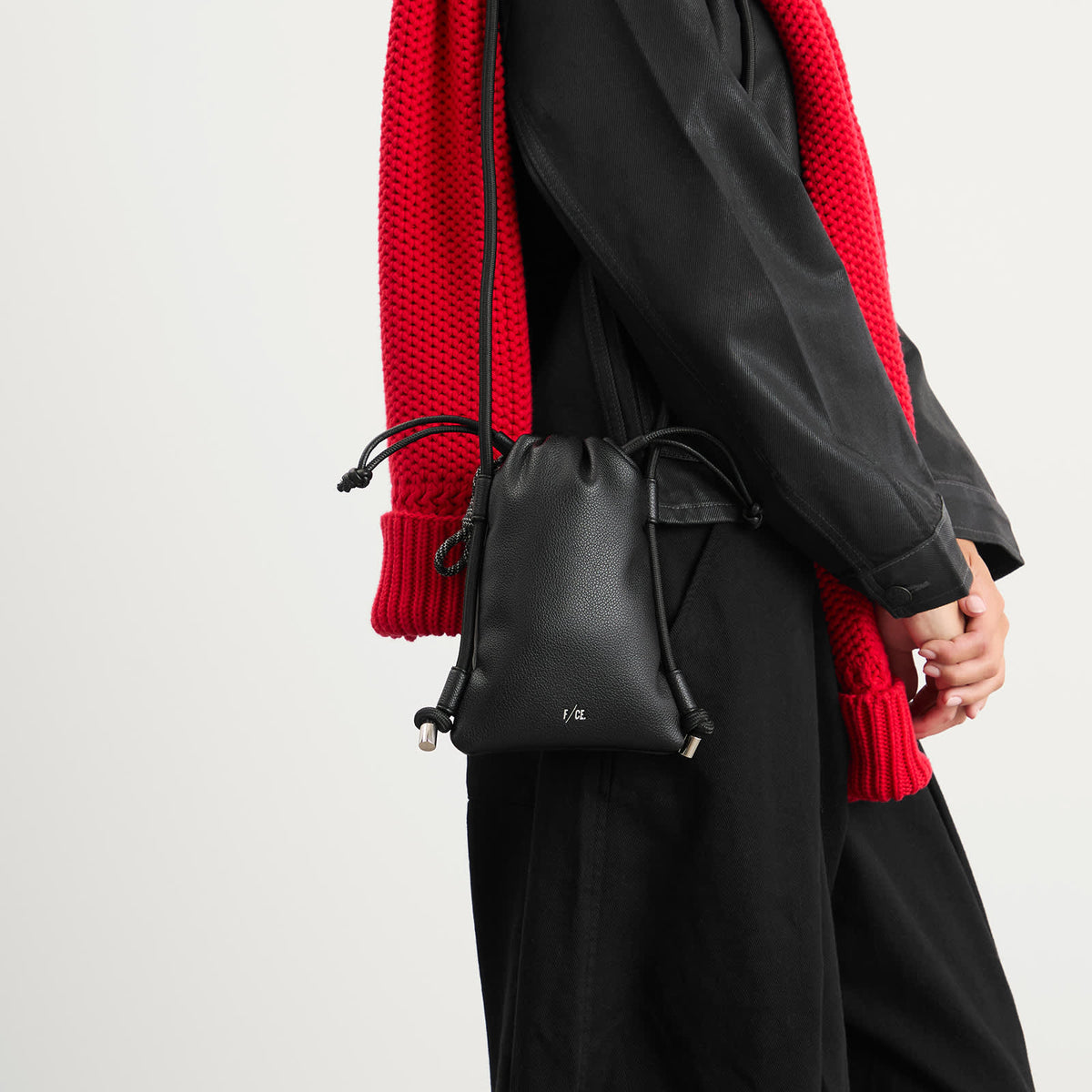 F/CE. Tech Leather Map Pochette Bag