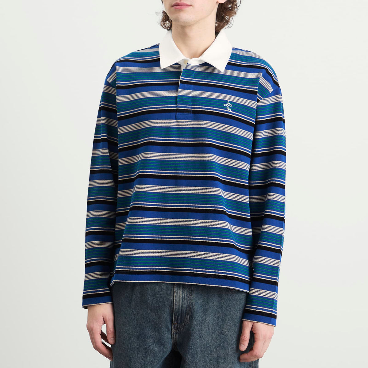 Le Père Long Sleeve Rugby Polo Shirt