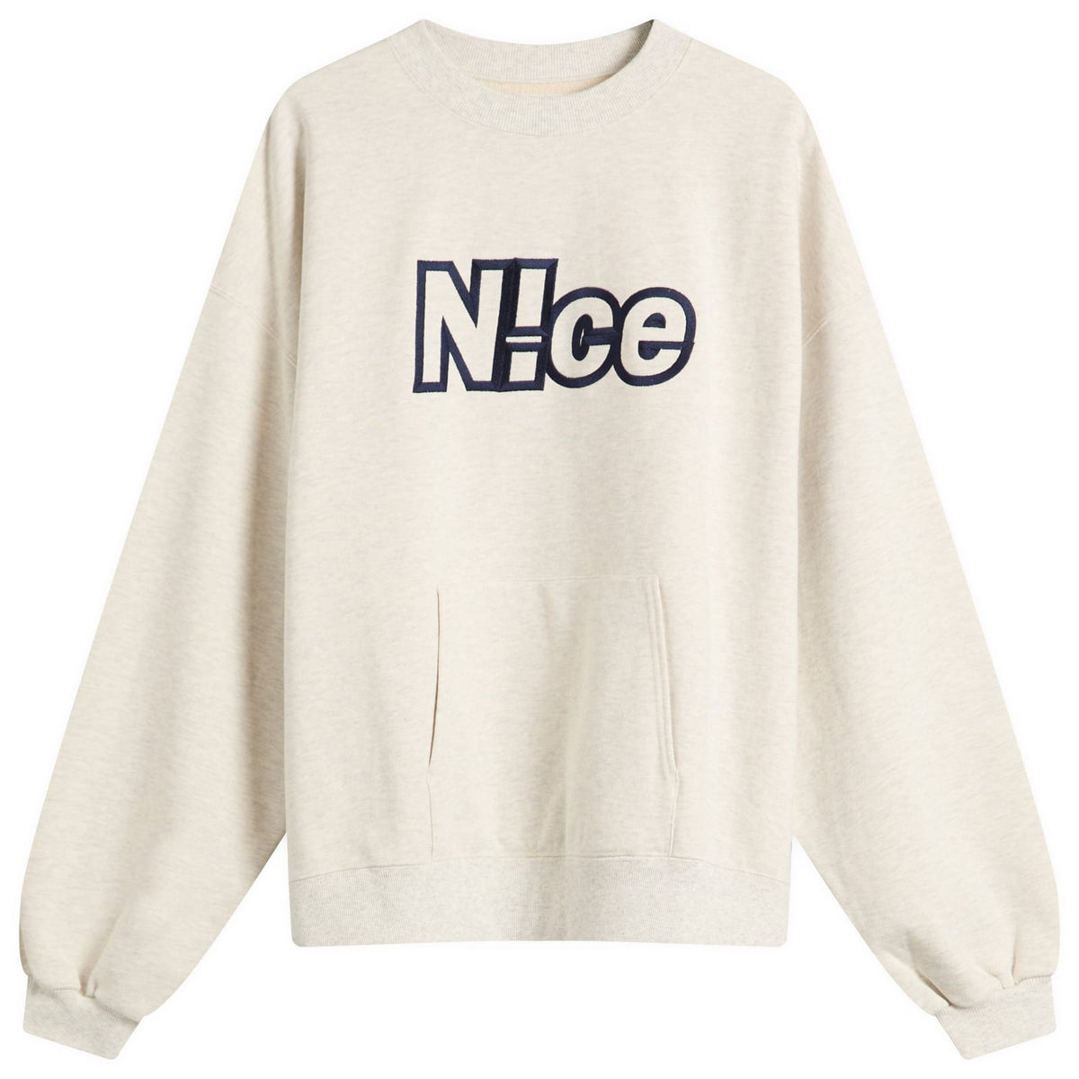 N!ce Embroidered Logo Sweatshirt