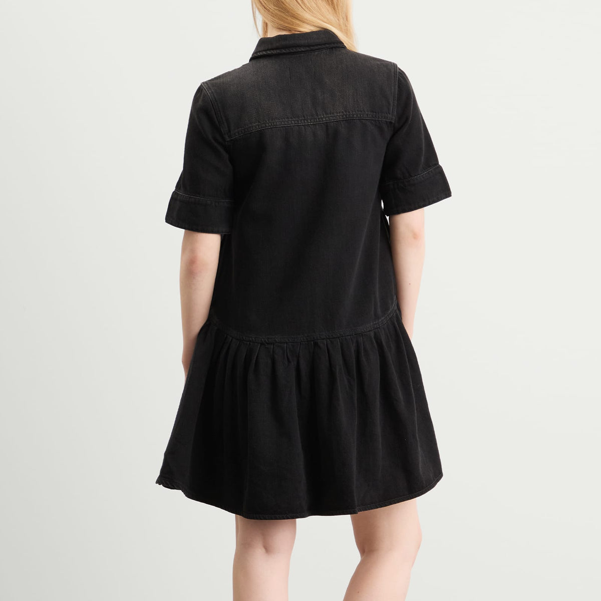 GANNI Soft Rigid Denim Mini Dress