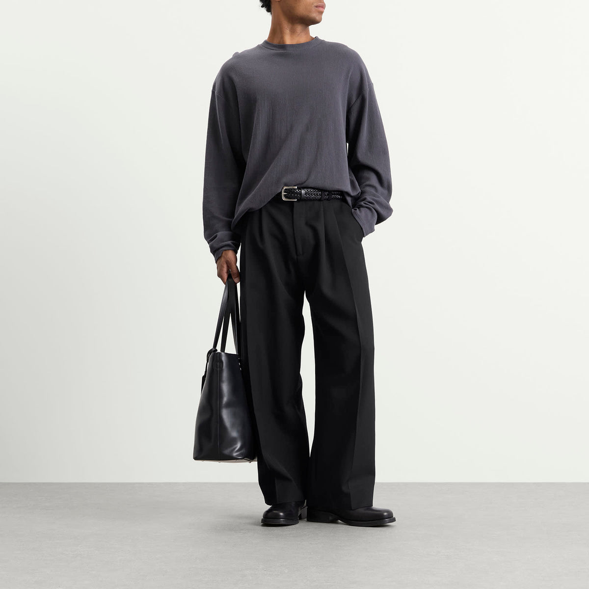 Studio Nicholson Line Tech Wool Pleated Trouser