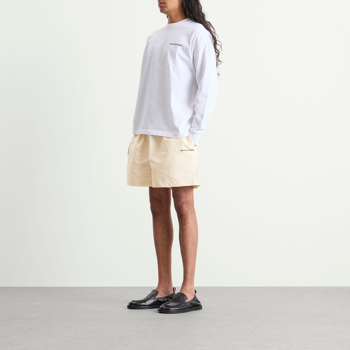 MKI Botanical Print Wide Leg Shorts