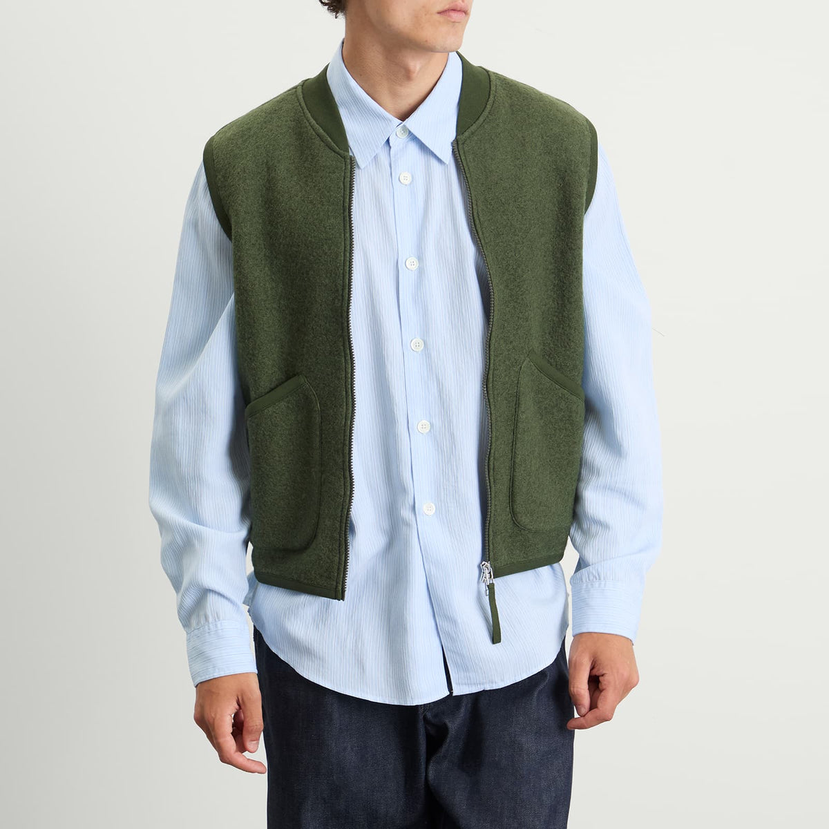 Universal Works Wool Fleece Zip Bomber - Presented by END.