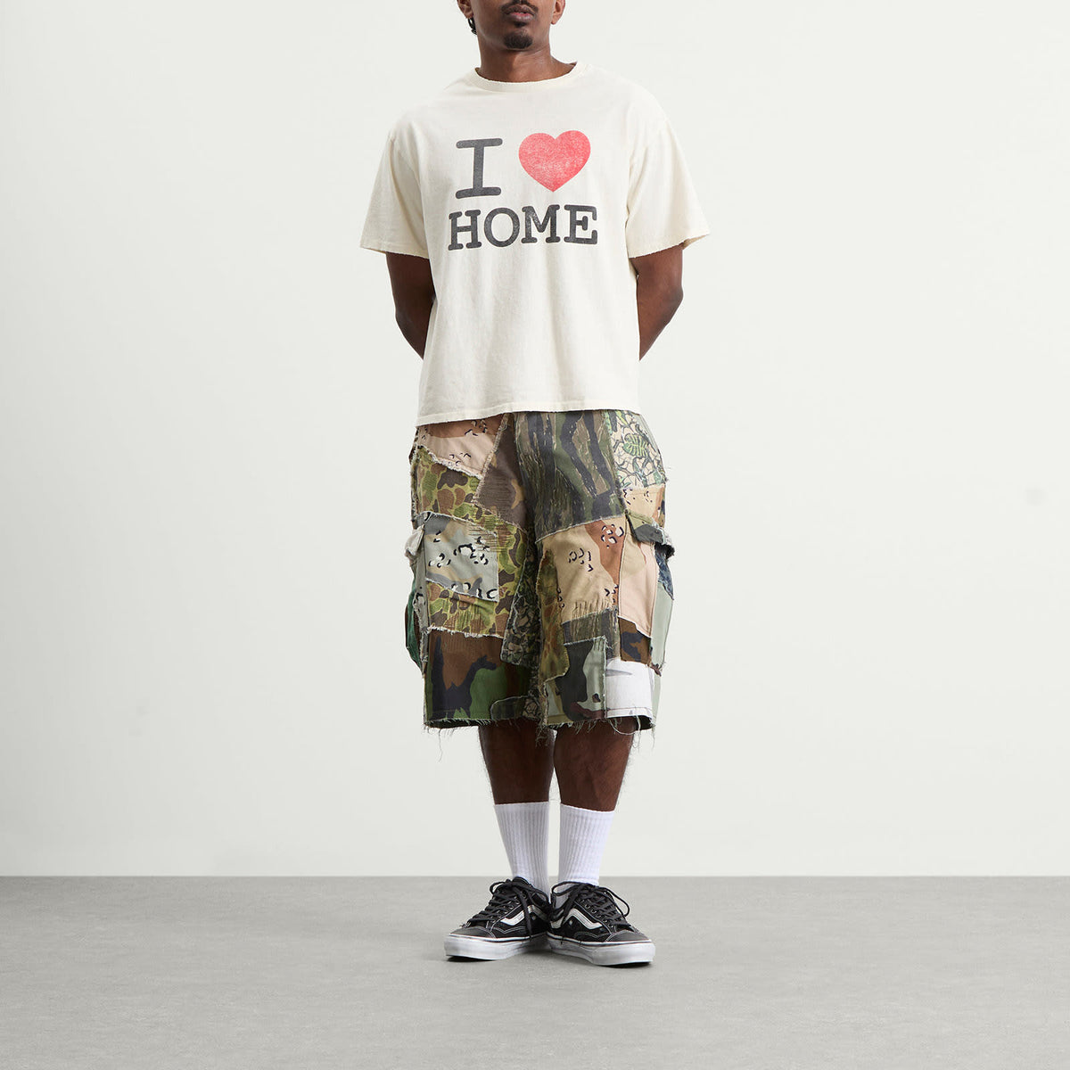 Gallery Dept. Retouche Camo Patchwork Kenzie Shorts