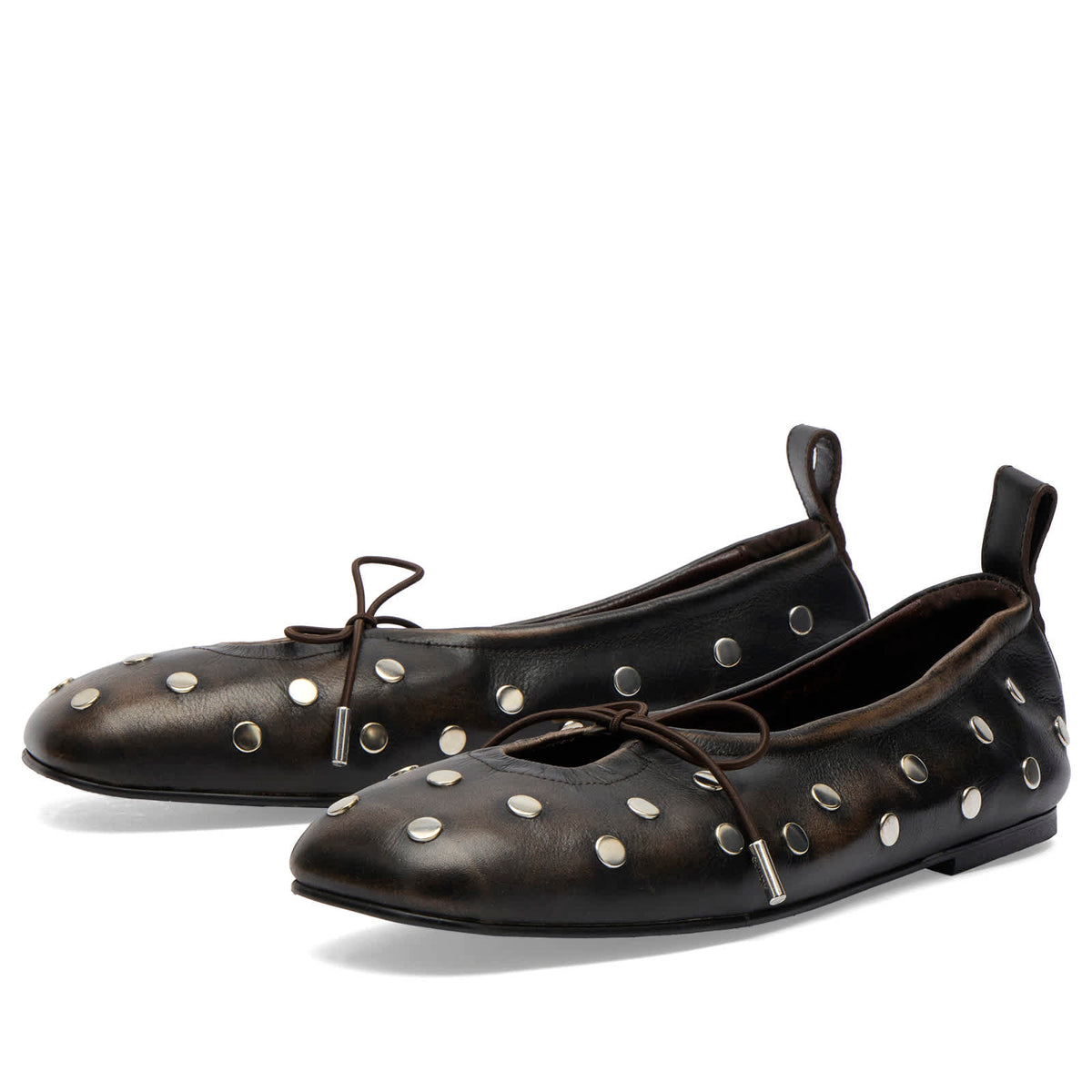 ALOHAS Rosalind All Studs Leather Ballet Flats