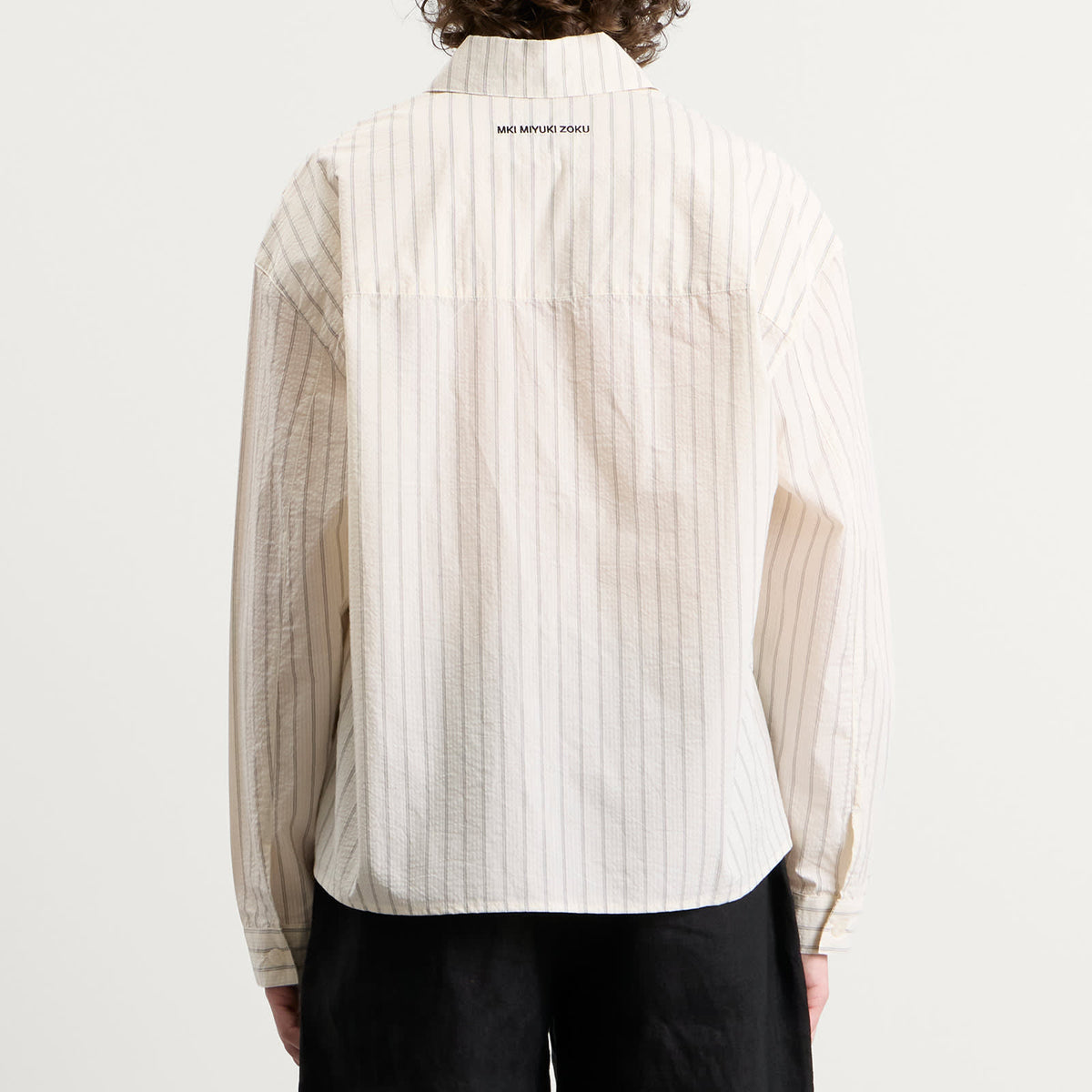 MKI Seersucker Stripe Box Dress Shirt