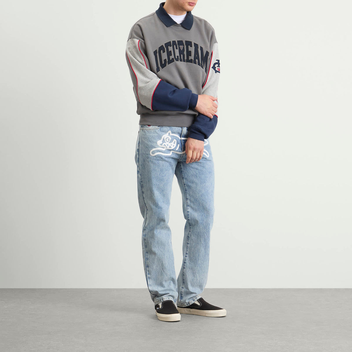 ICECREAM Running Dog Straight Leg Denim Jeans