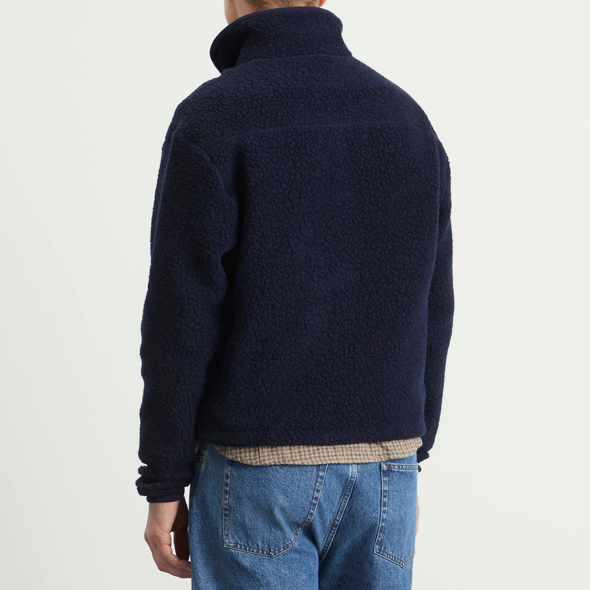 Drake's Boucle Wool Fleece Jacket