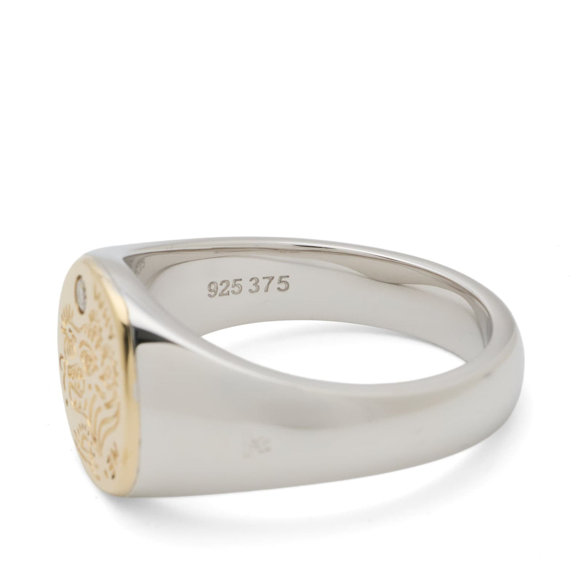 Tom Wood Why Me Ring Gold Top