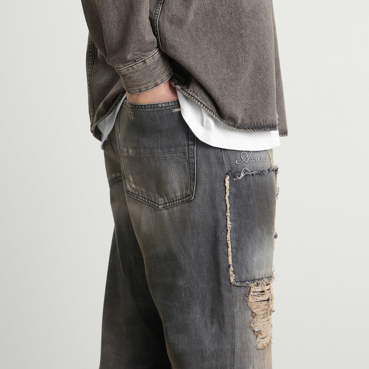 AMIRI Carpenter Repaired Baggy Jeans
