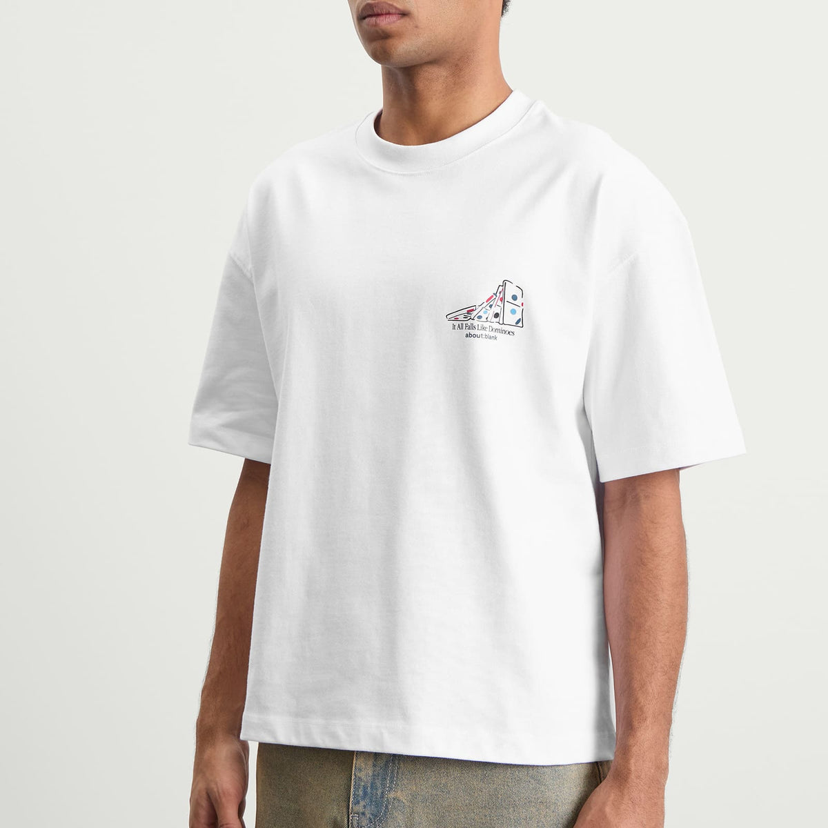 END. x about:blank Dominoes T-Shirt