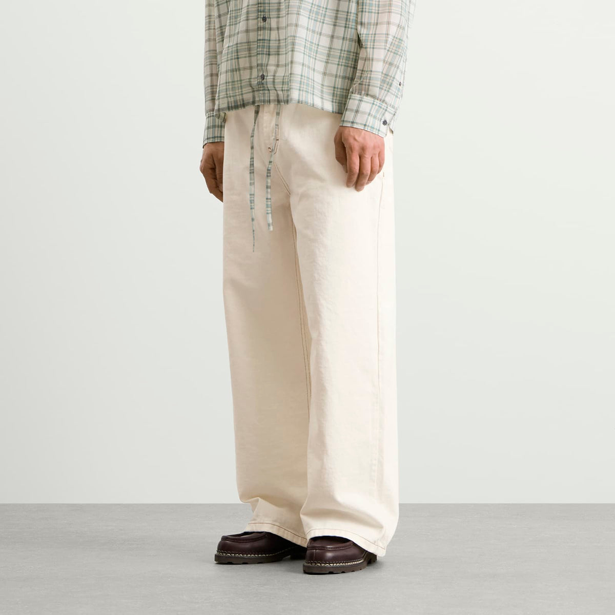 AMI Paris Light Denim Wide Fit Jeans