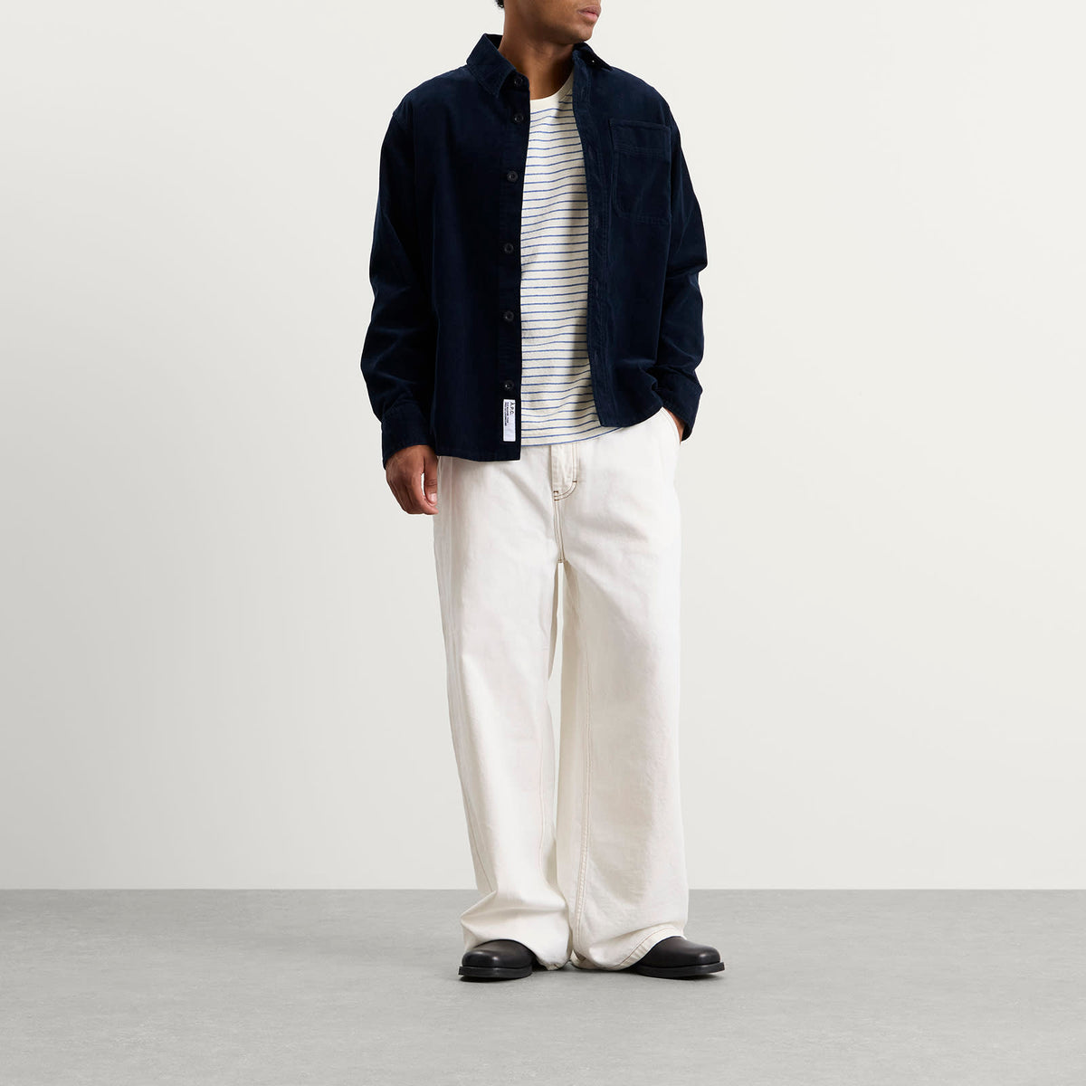 A.P.C. Surchiemise Basile Logo Corduroy Shirt