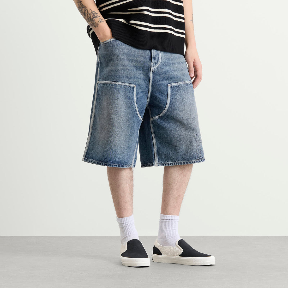 Amiri MA Denim Carpenter Short