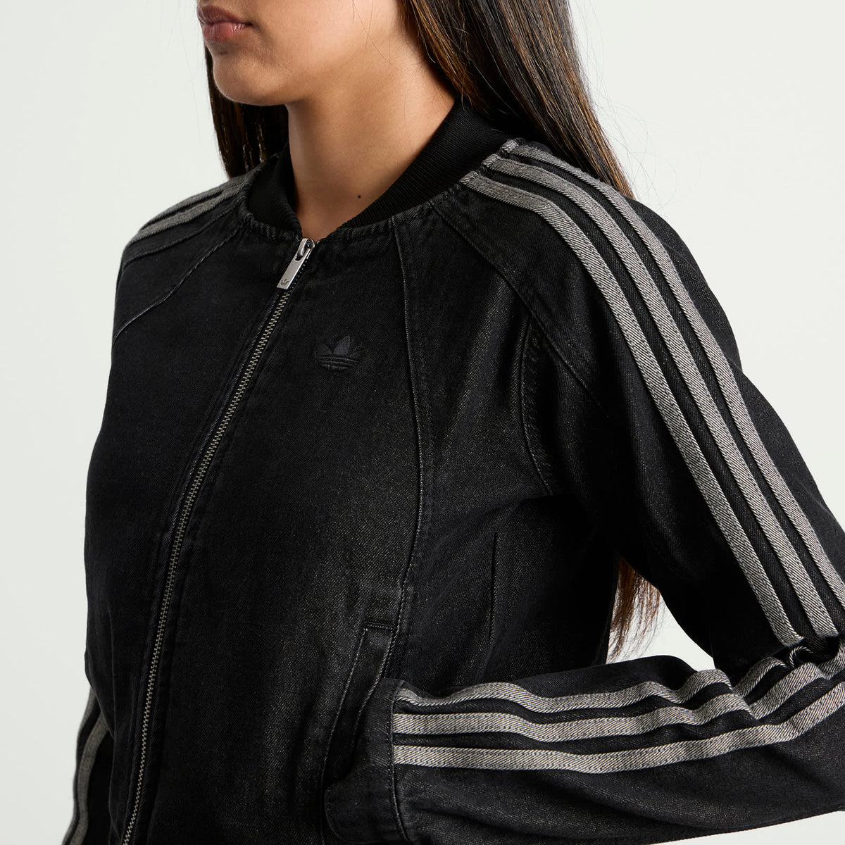 adidas Fitted Denim Track Top