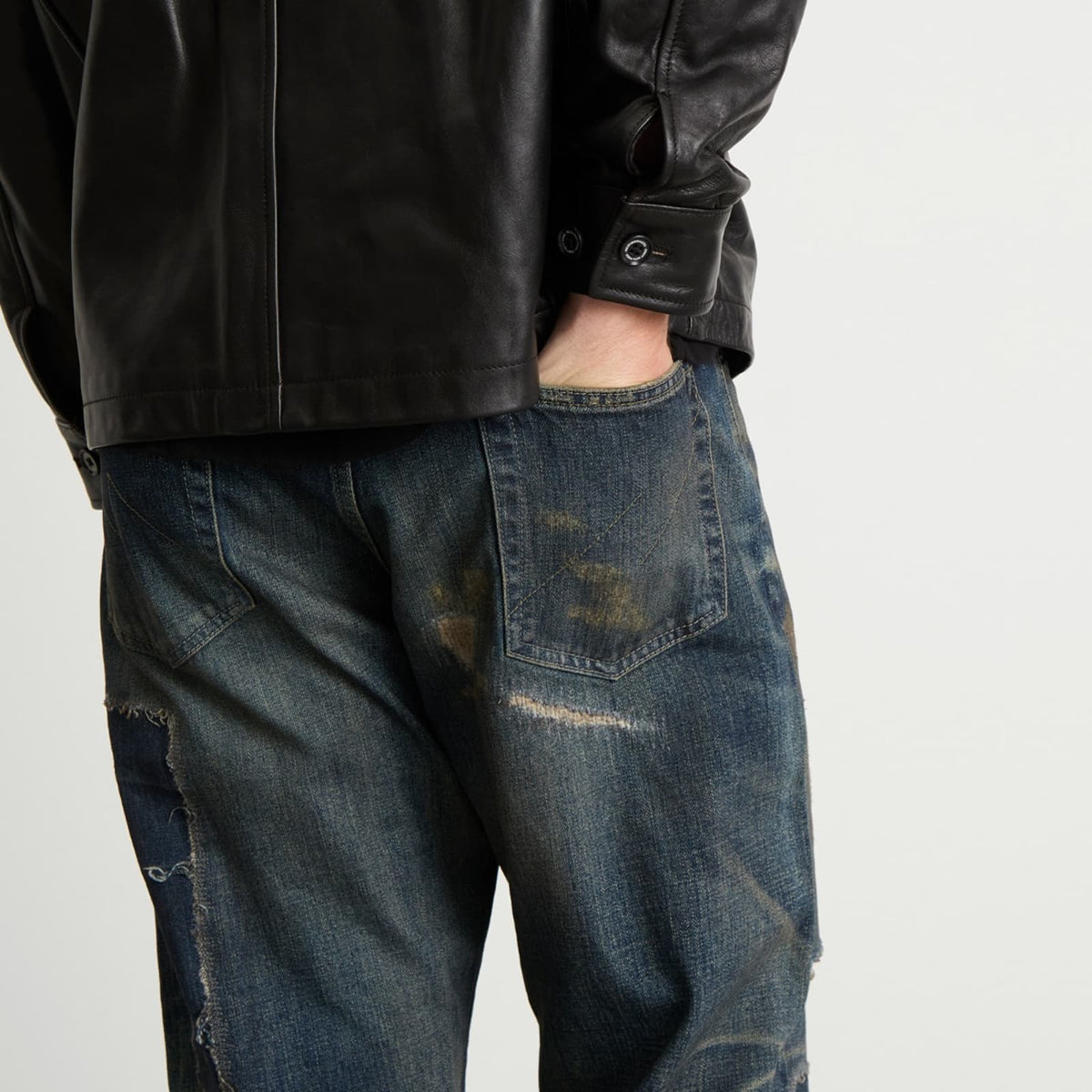 Neighborhood Straight Leg Savage Selvedge Denim Jeans