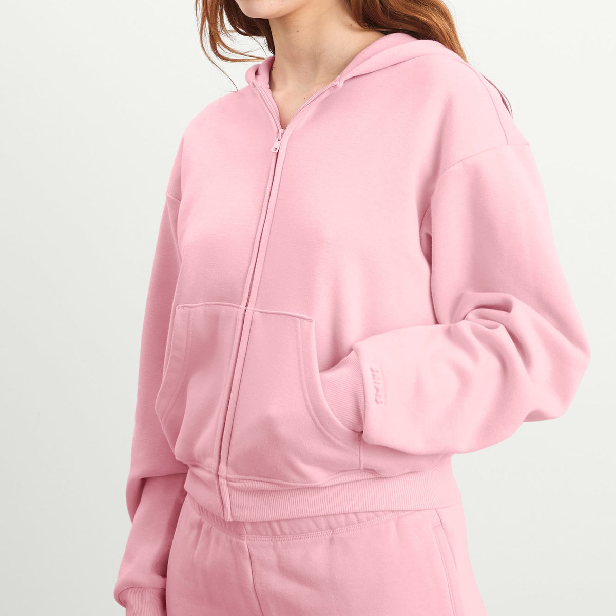 SKIMS Cotton Fleece Classic Zip Up Hoodie