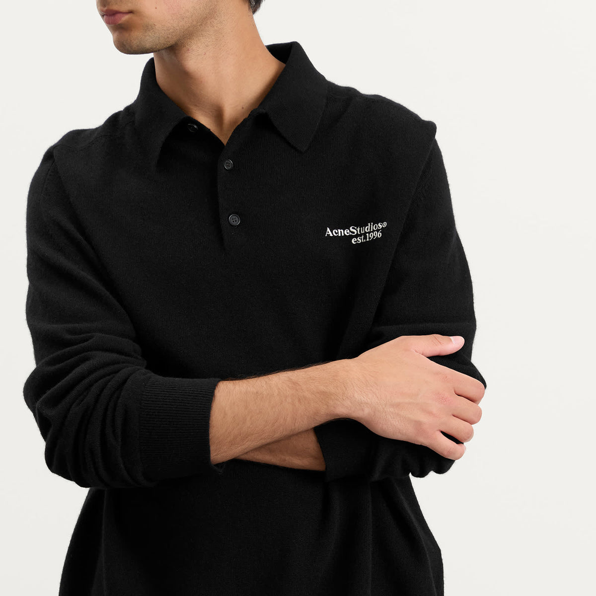 Acne Studios Kluxey Light Richard Yak Polo Jumper