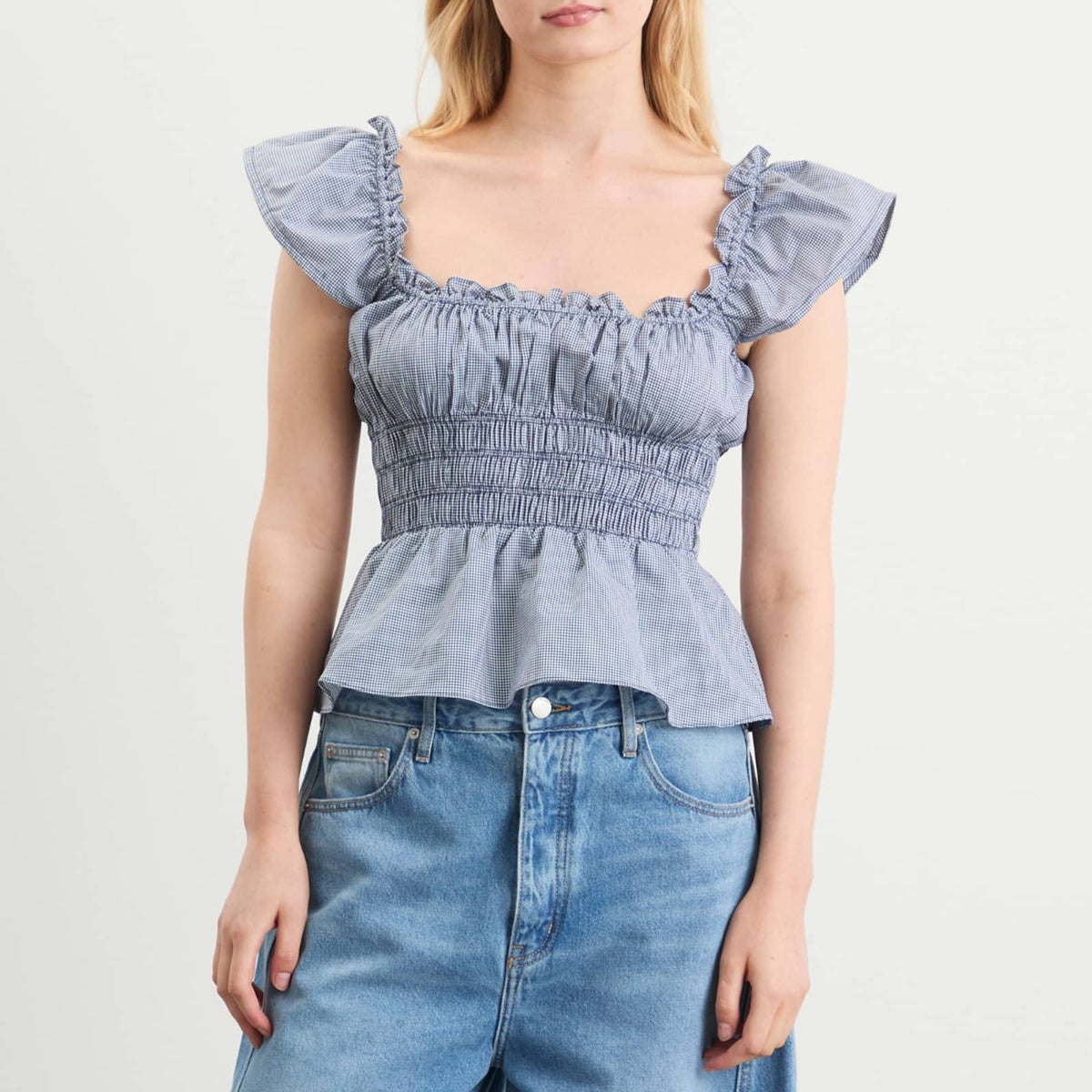 Faithfull The Brand Janne Gingham Top