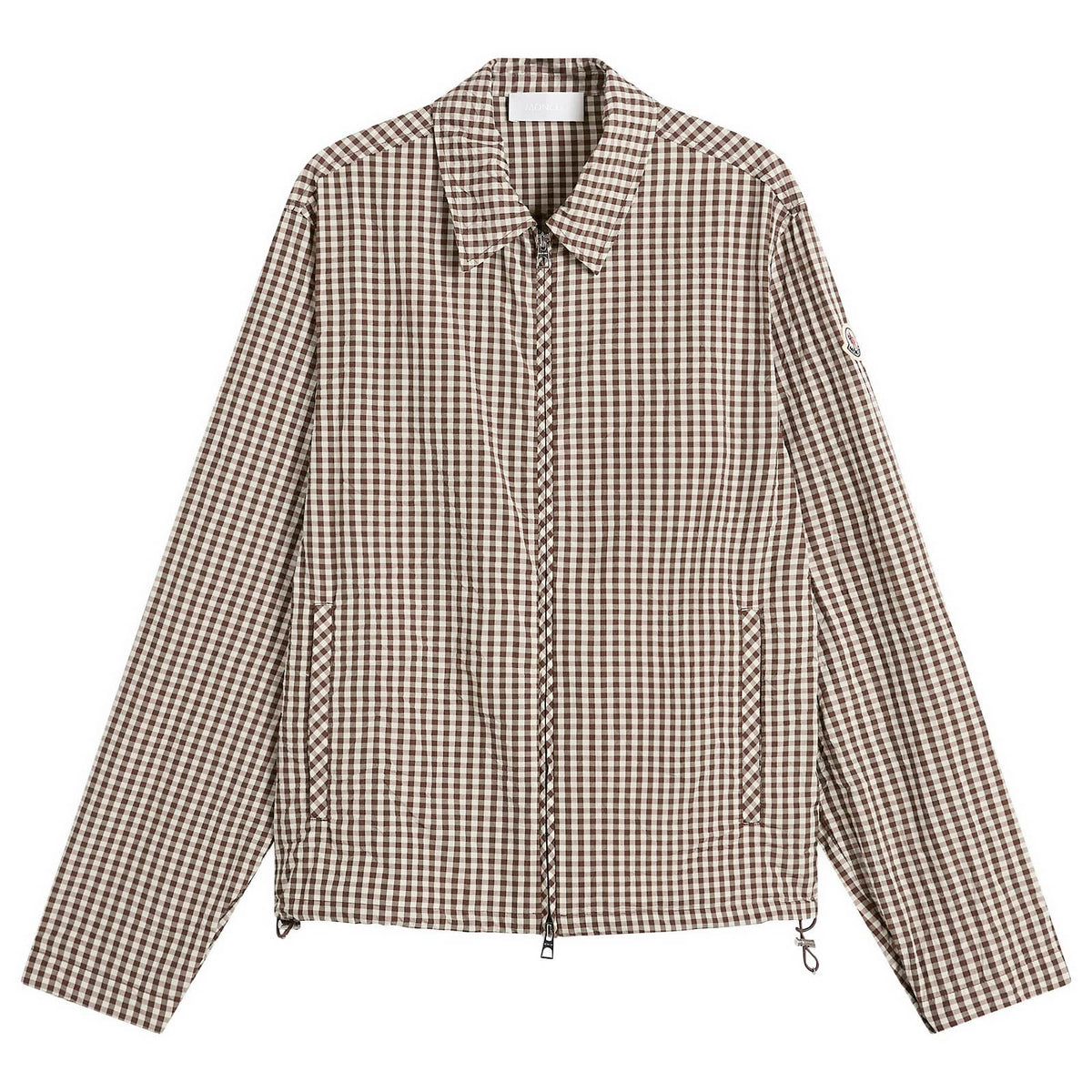 Moncler Checked Zip Up Shirt Jacket