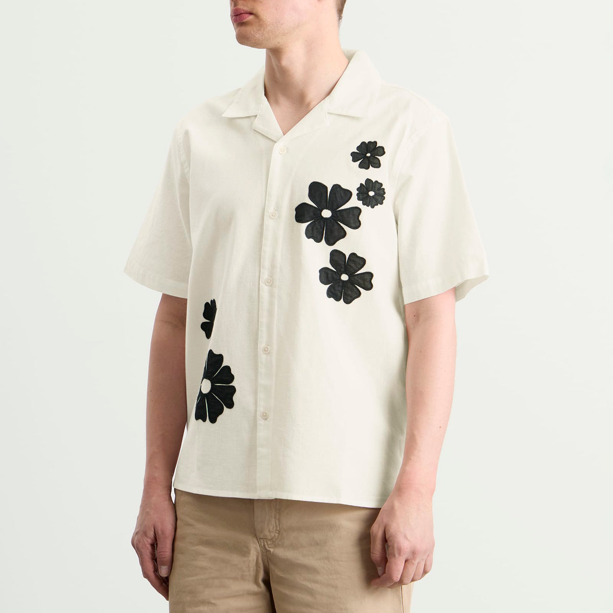 Wax London Didcot Applique Flowers Vacation Shirt