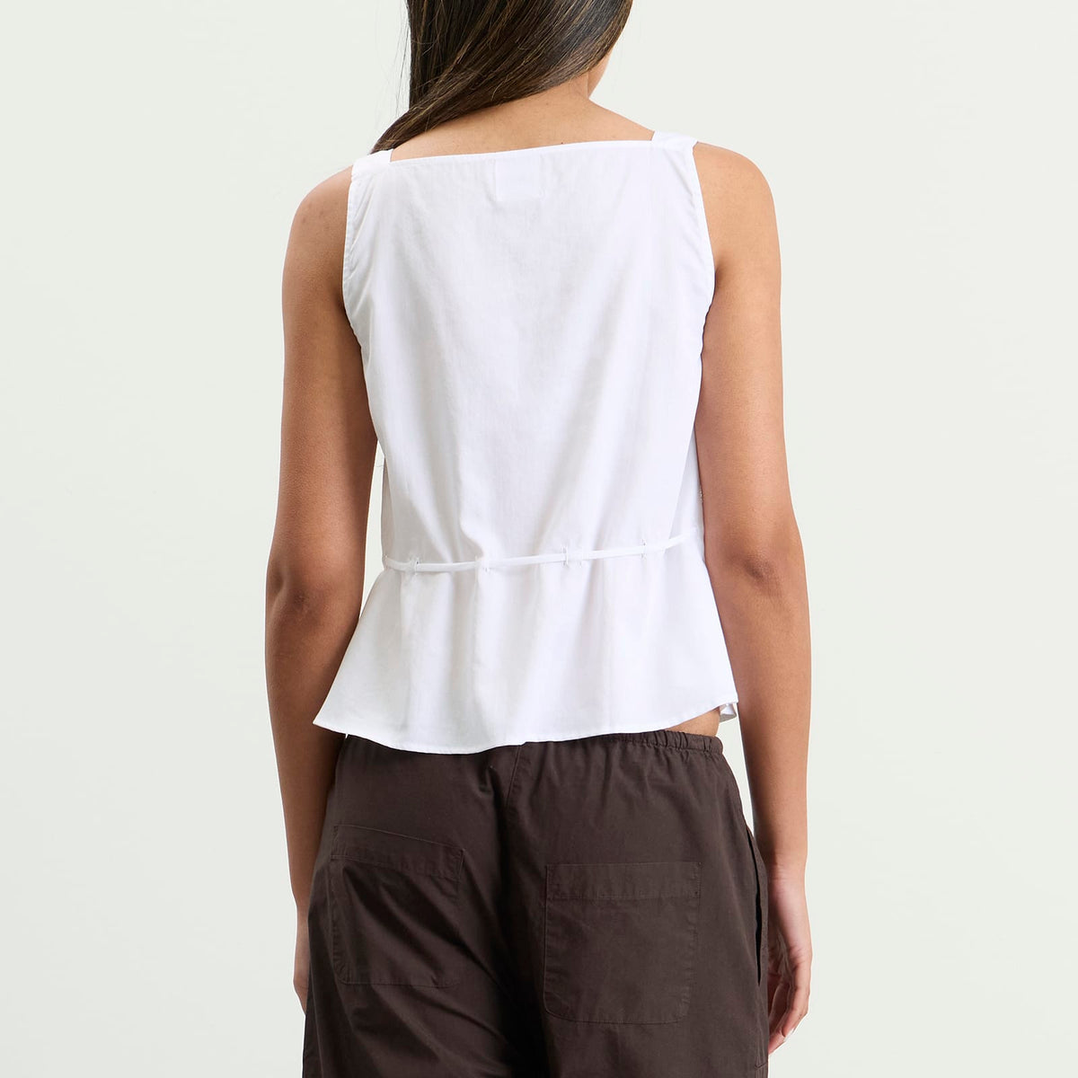 LESET Yoko Drawstring Tank Top