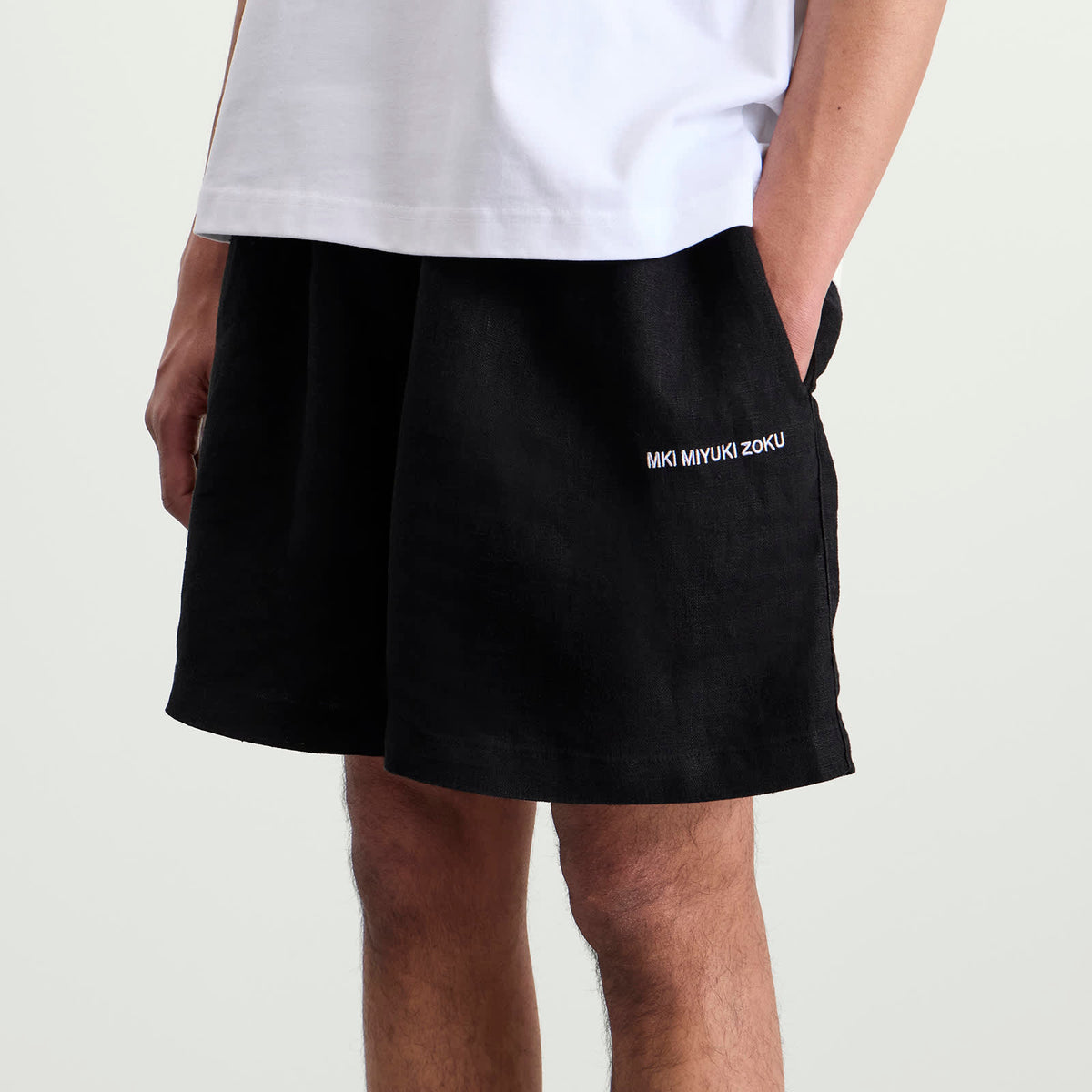 MKI Linen Wide Leg Shorts