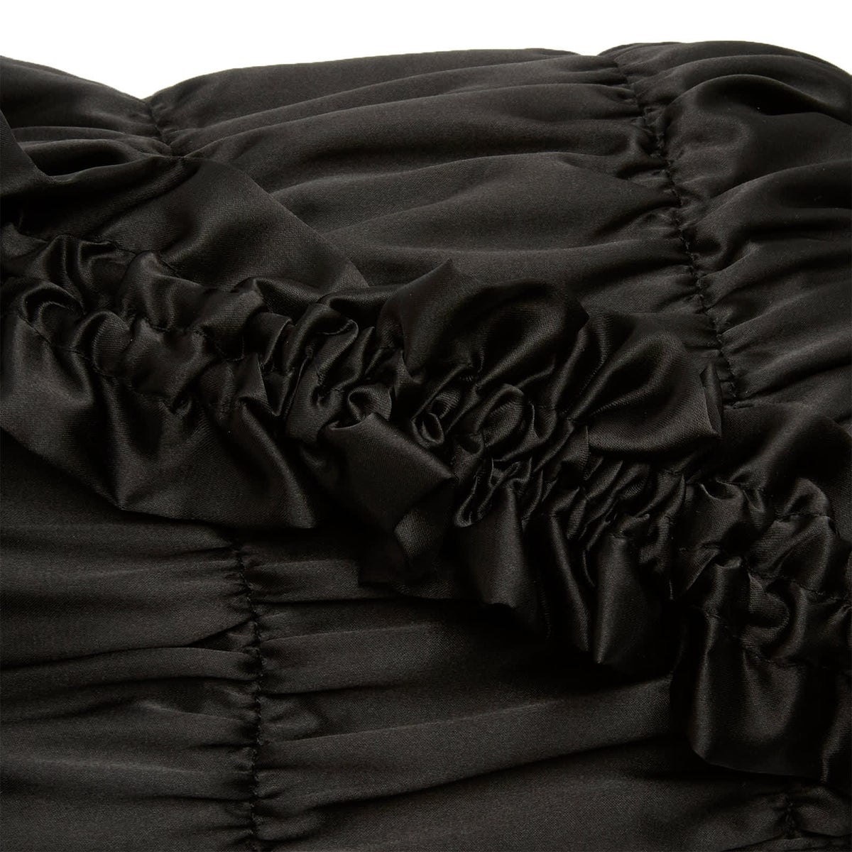 Damson Madder Ruched Satin Bag