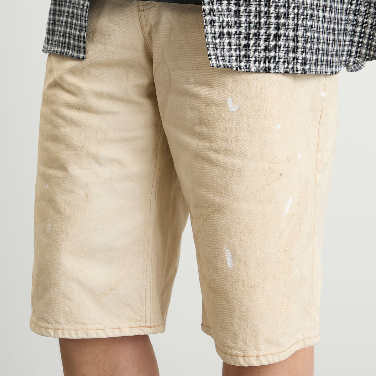 Acne Studios Judda White Trafalgar Denim Shorts