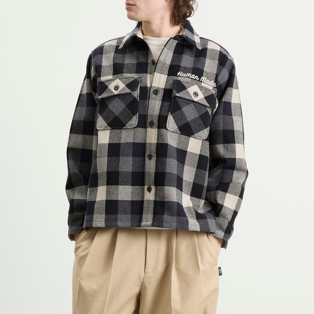 Human Made Wool Check Shirt Jacket