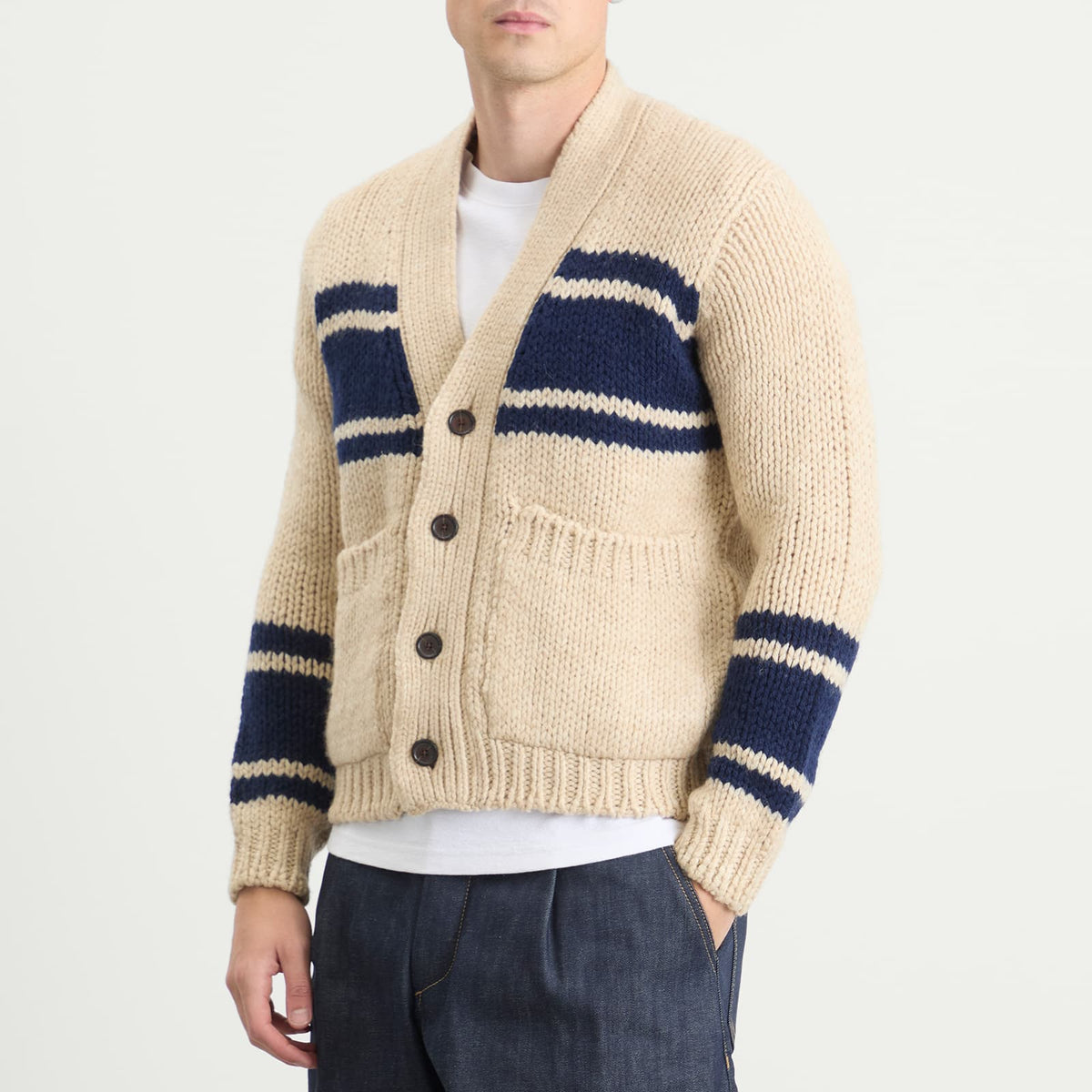 Universal Works Langdale Chunky Knit Cardigan