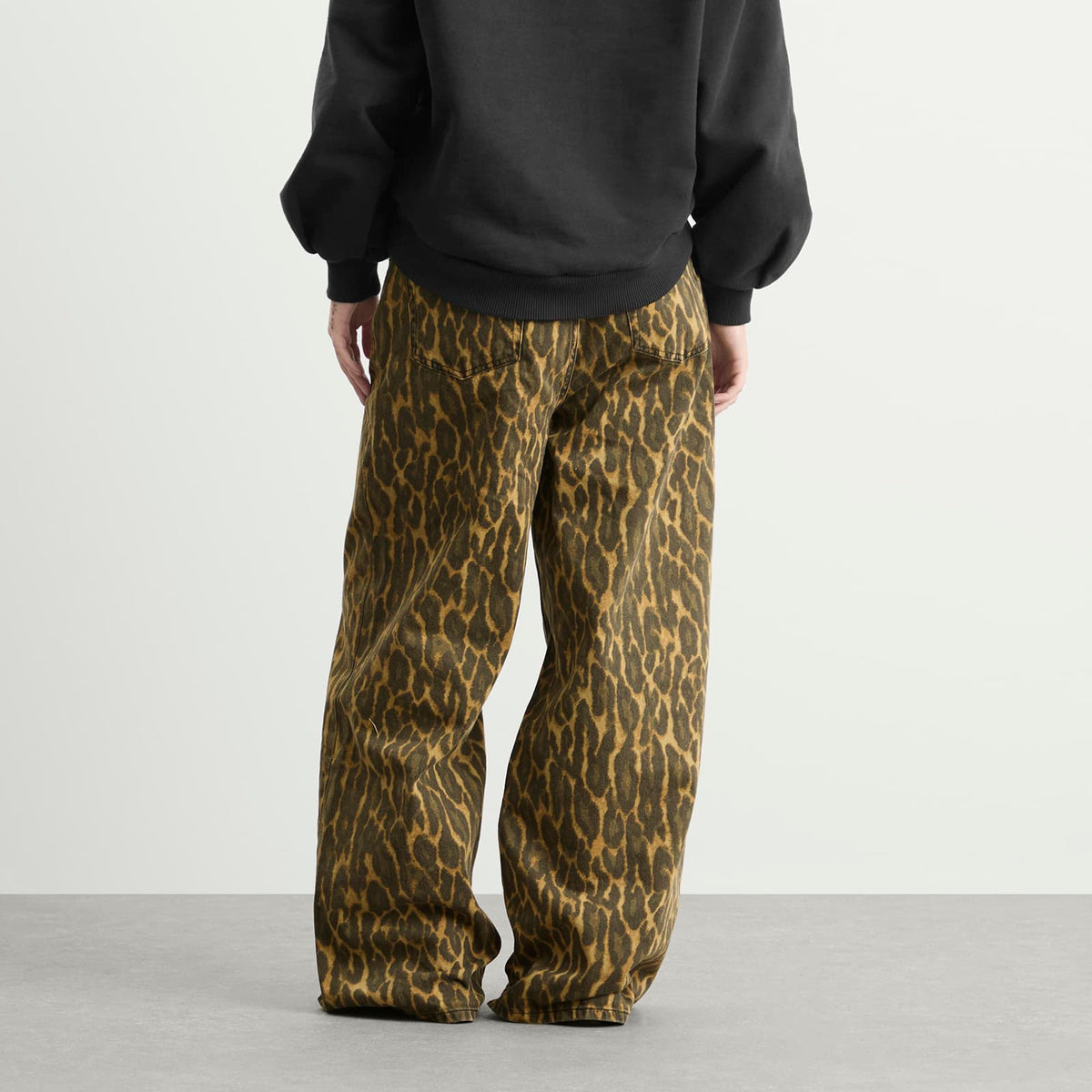 GANNI Print Denim Baggy Jeans