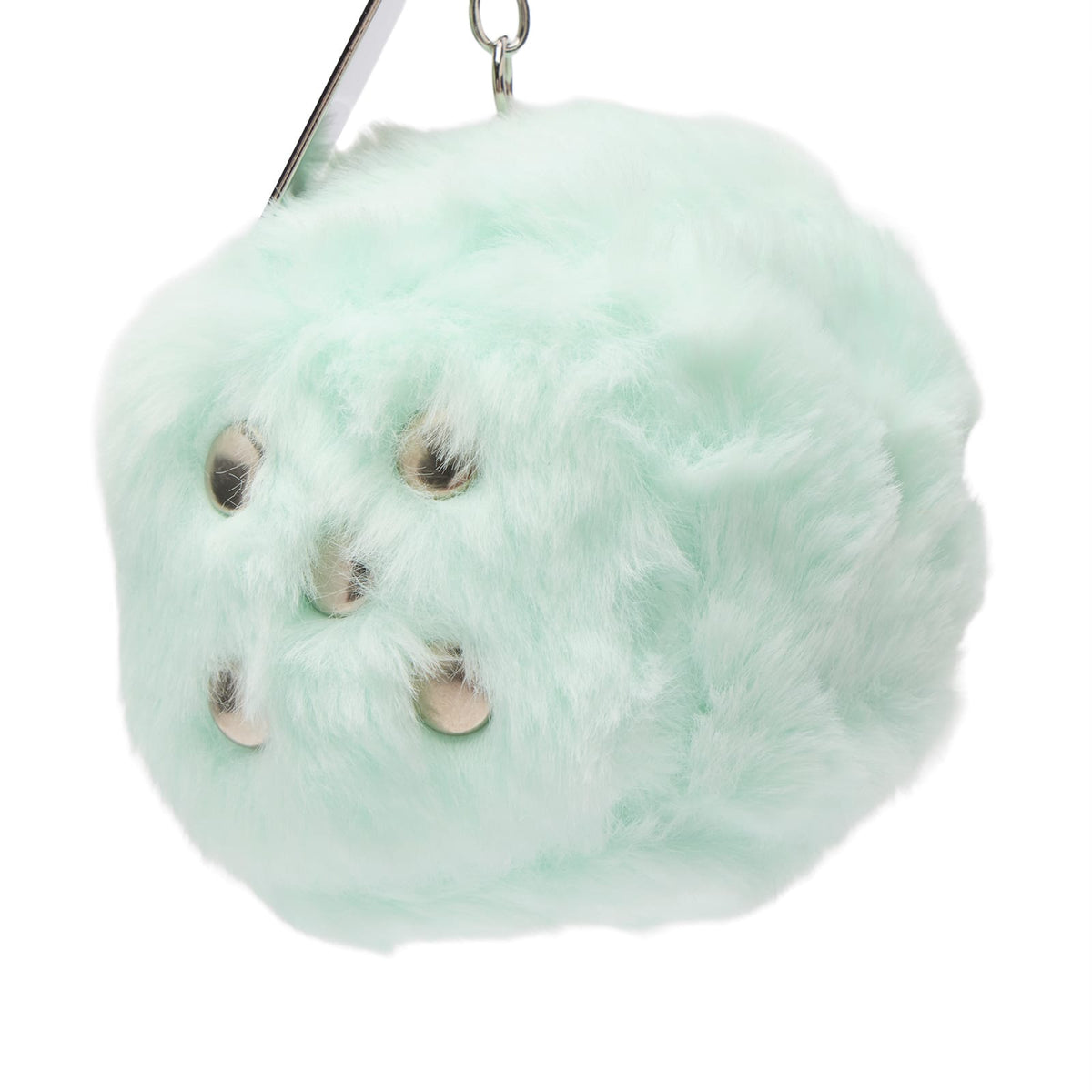 Peachy Den Fluffy Mirror Compact Keychain - END. Exclusive