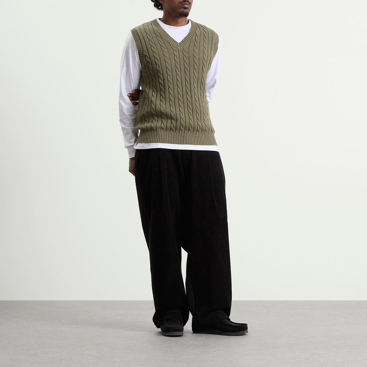 Beams Plus Cable Knit Vest