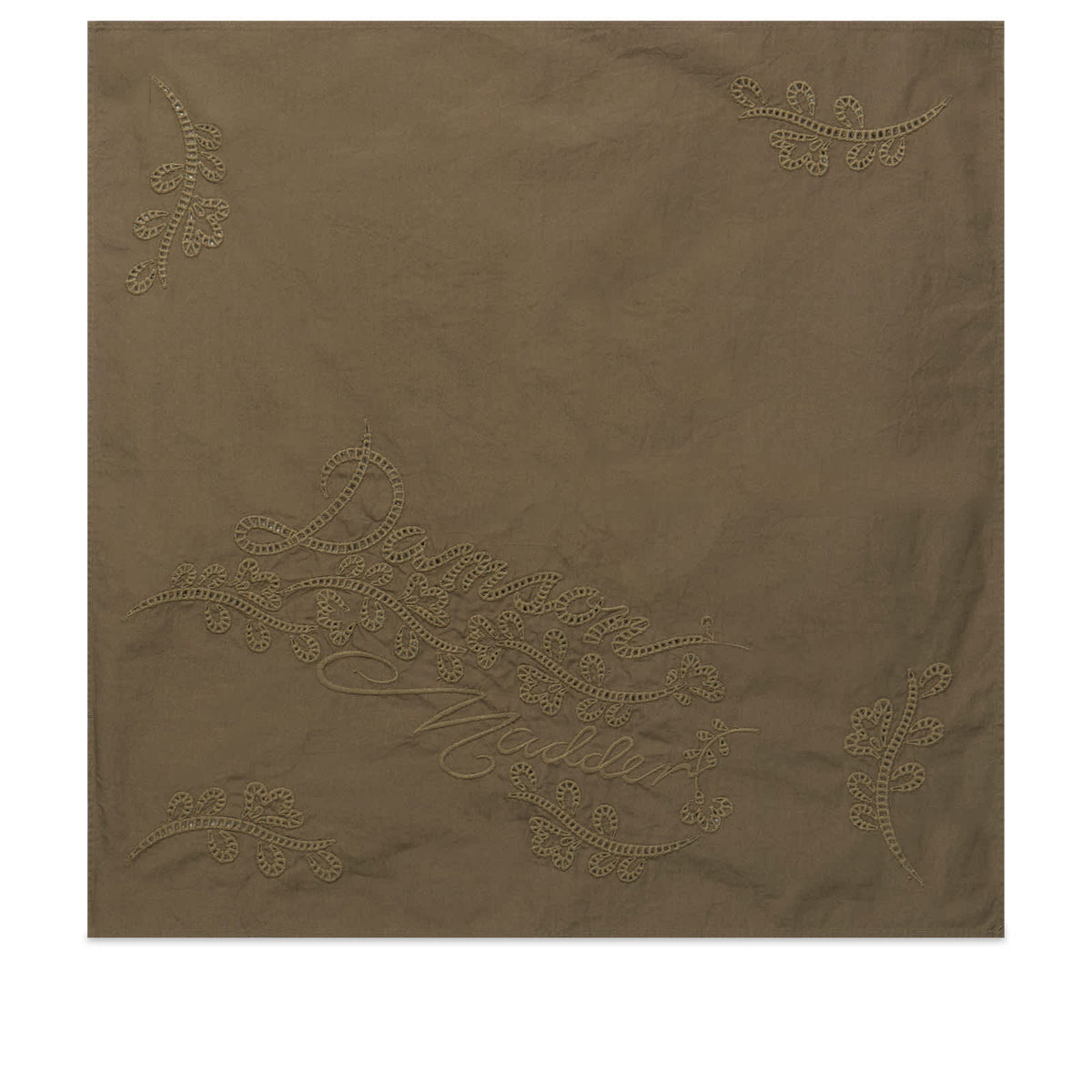 Damson Madder Embroidered Headscarf