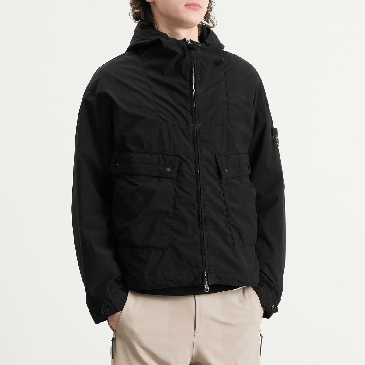Stone Island Light Compact Touch Poly-TC Hooded Jacket