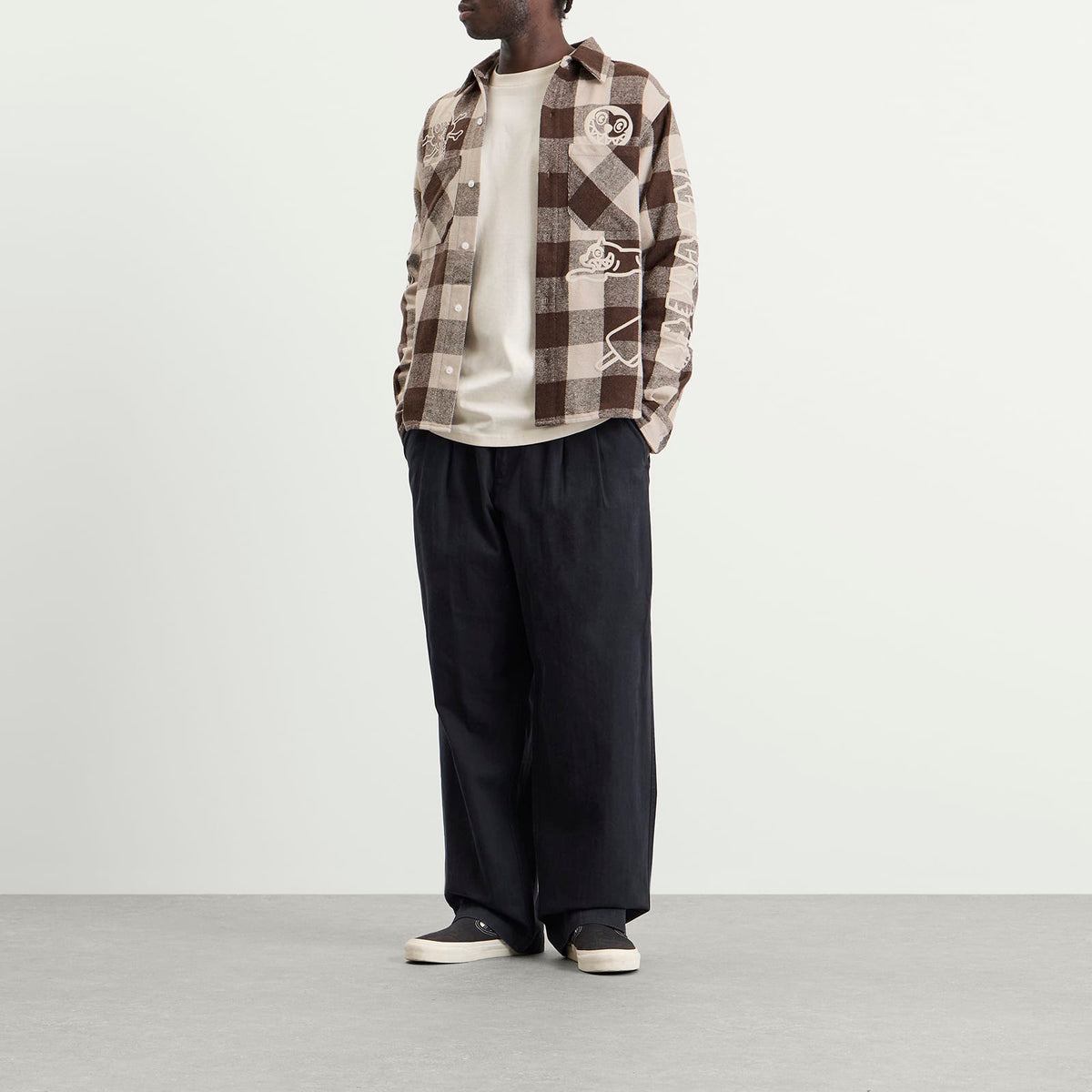 ICECREAM Multi Logo Check Ls Shirt