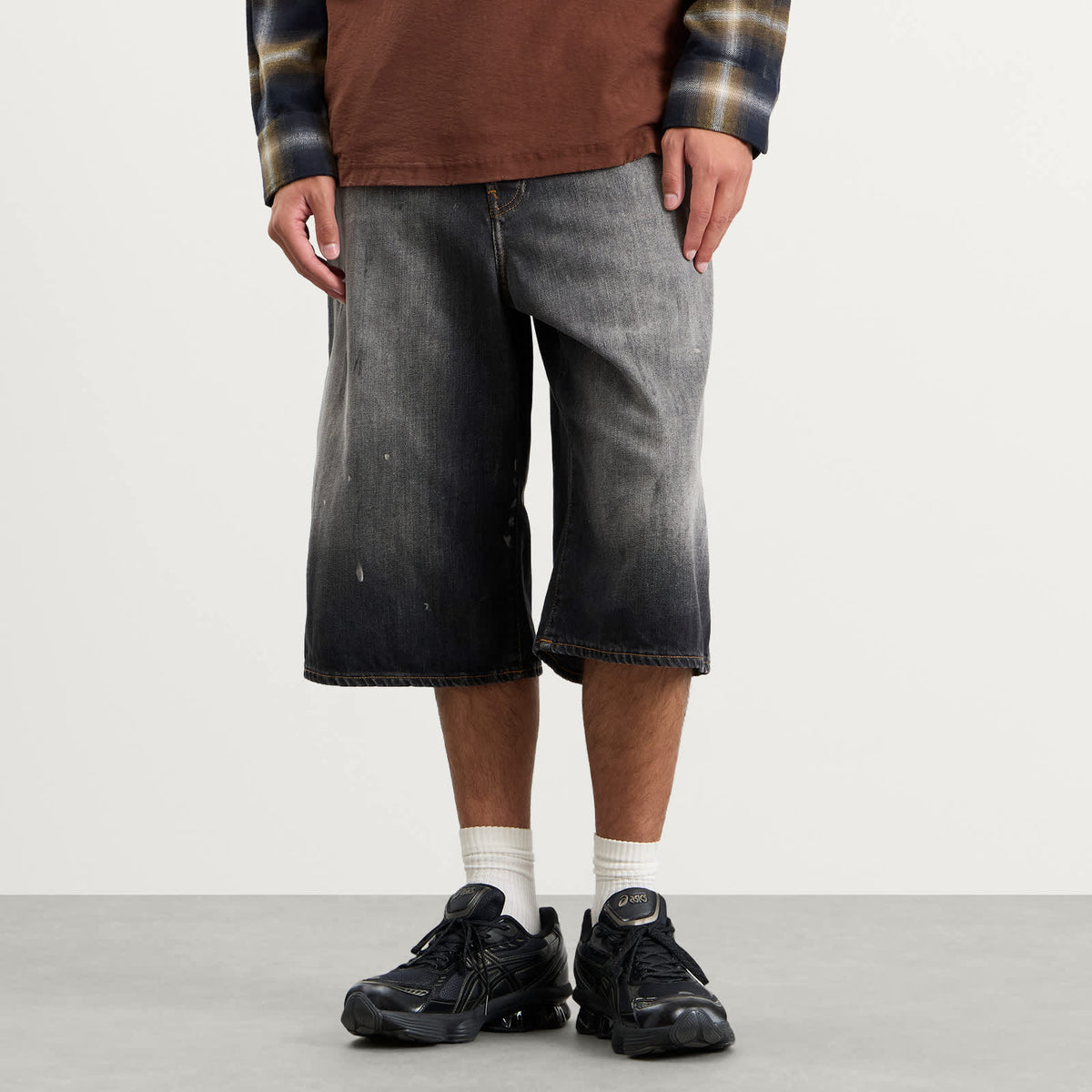 Acne Studios Judda Black Trafalgar Denim Shorts