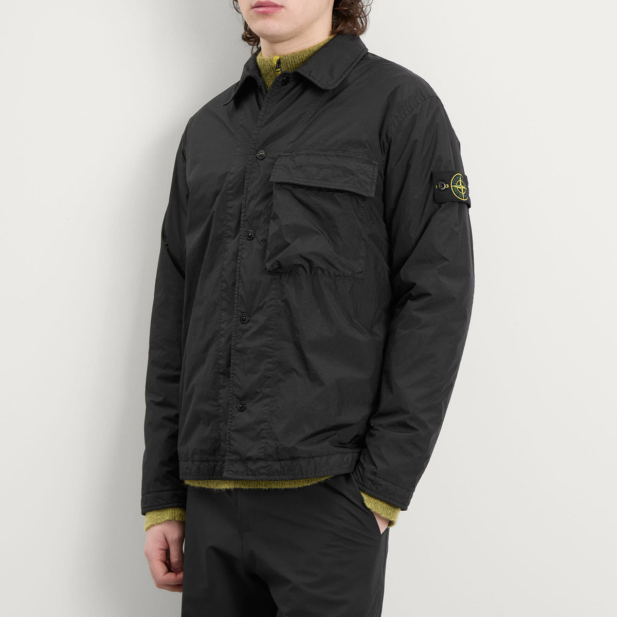 Stone Island Crinkle Reps Shirt Jacket