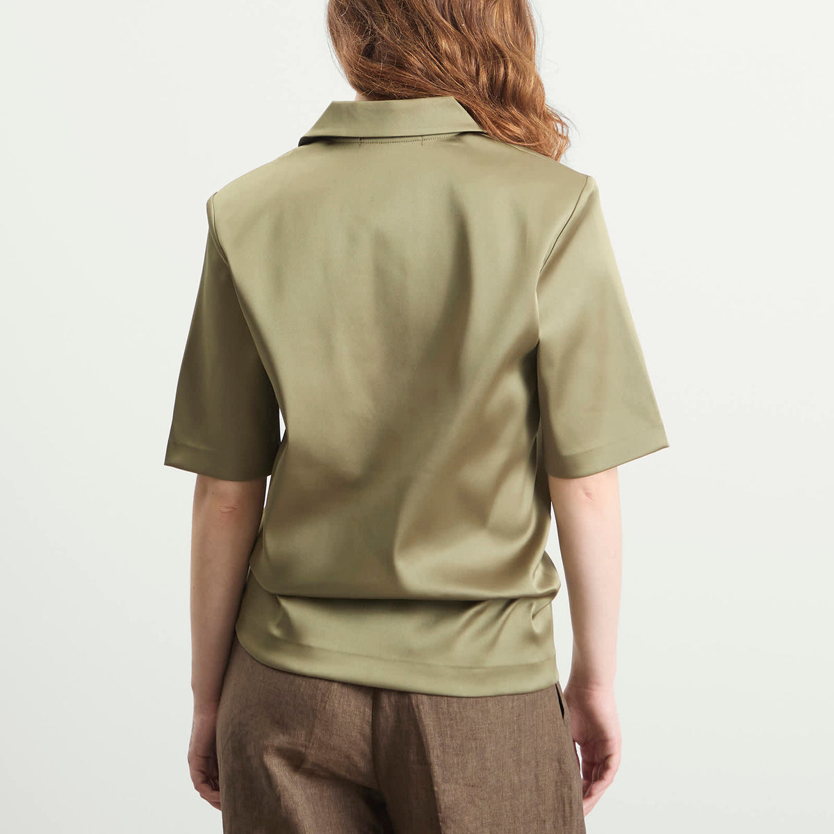 TOGA Satin Stretch Polo Shirt