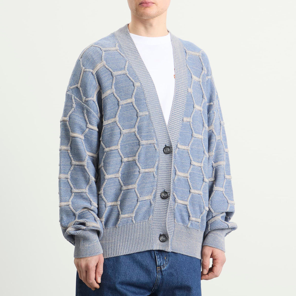 EBiT Honeycomb Knit Cardigan