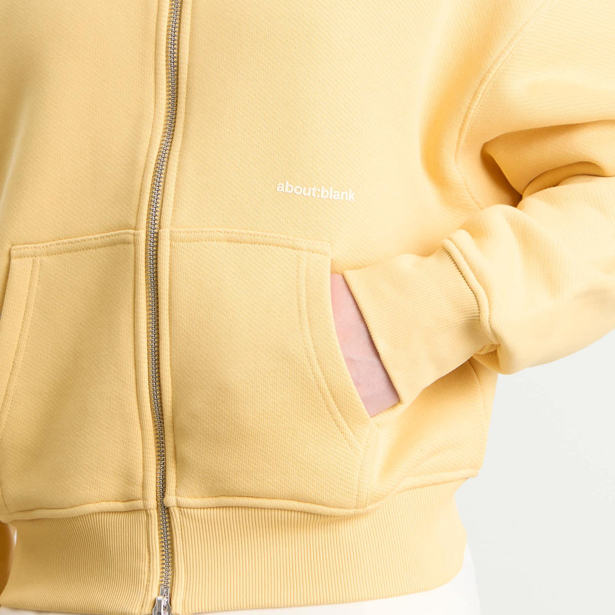about:blank Box Zip Hoodie