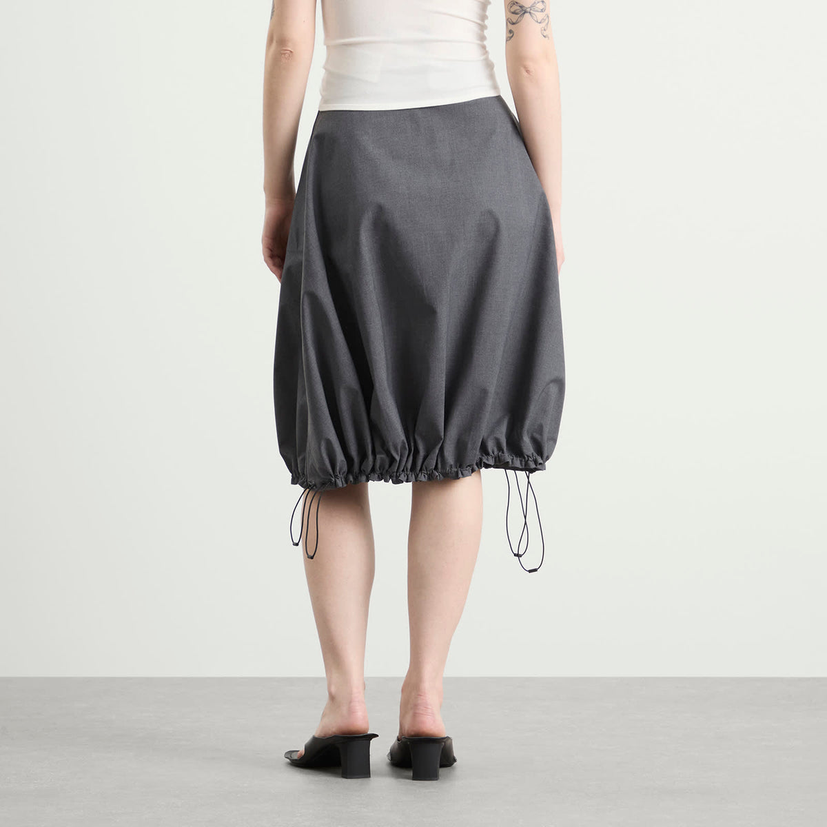 Coperni TECHNICAL TAILORED BALLOON MIDI SKIRT
