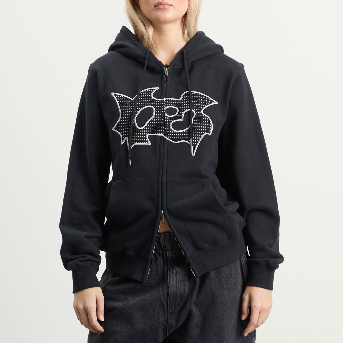 YESEYESEE Bullet Holes Zip-up Hoodie