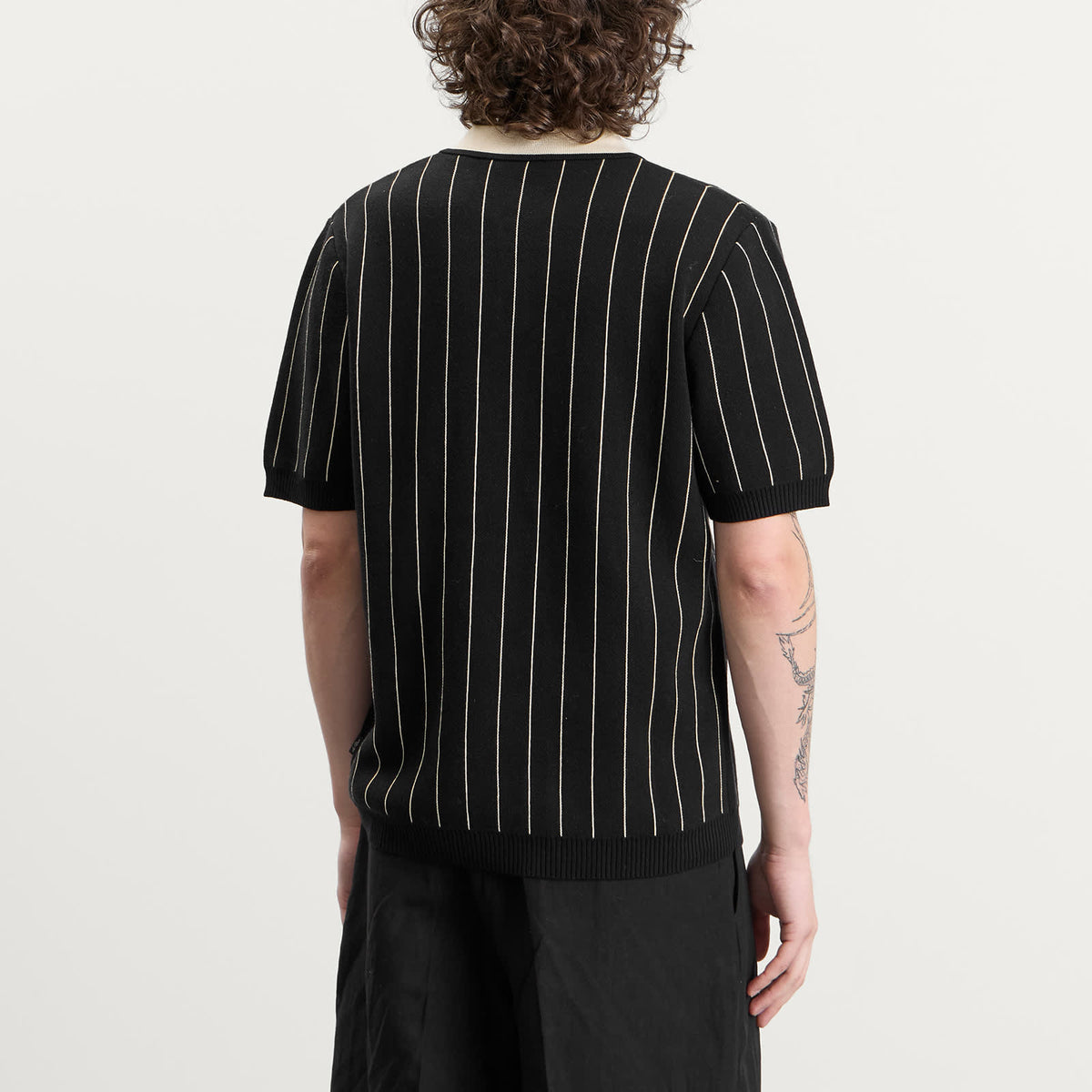 Les Deux Pinstripe Knitted Polo