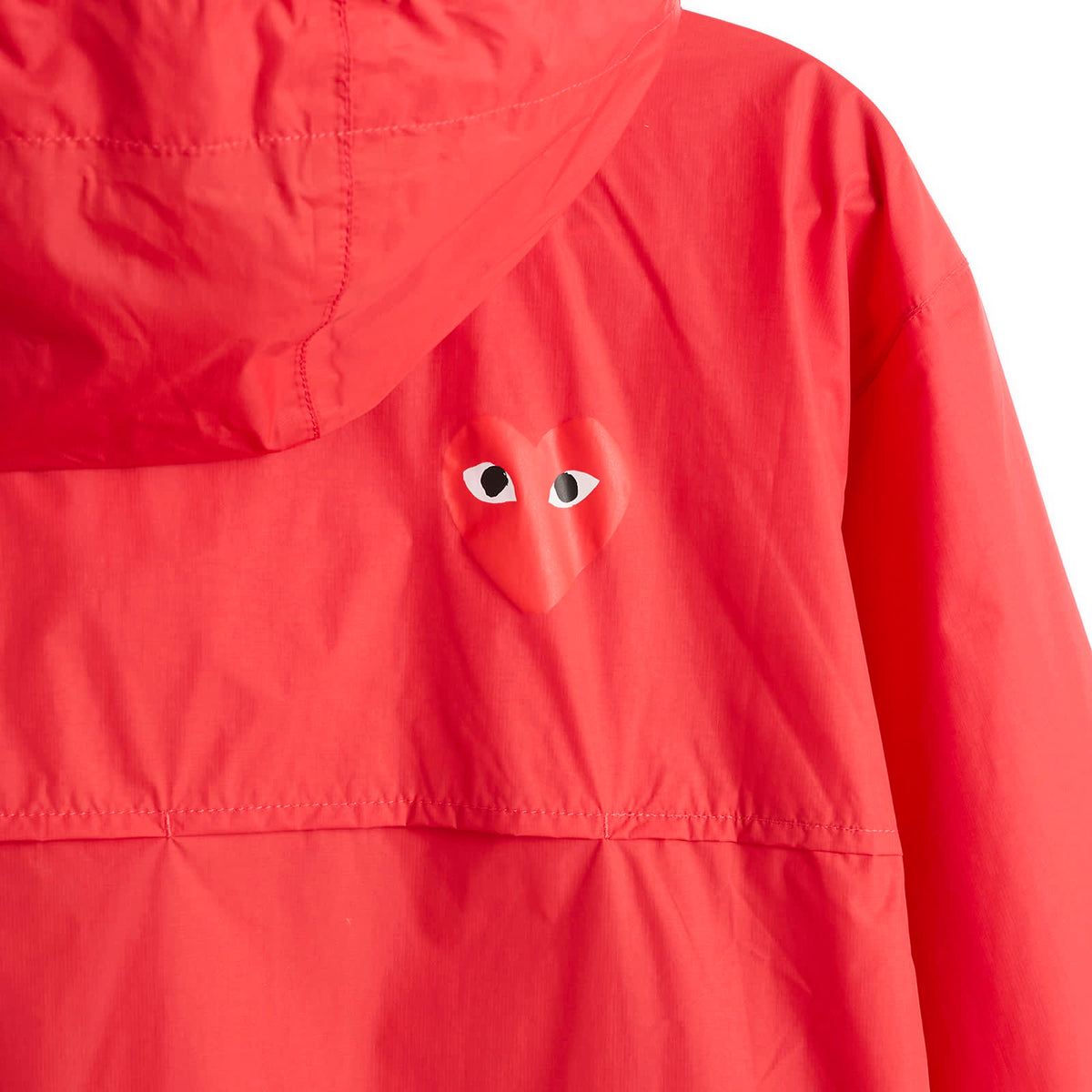 Comme des Garçons Play K-Way Red Emblem Full Zip Jacket