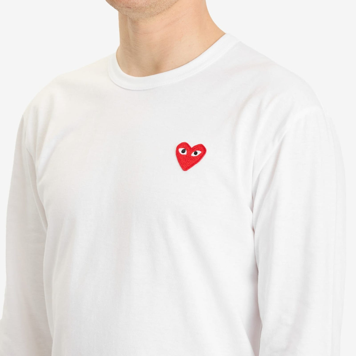 Comme des Garçons Play Long Sleeve Basic Logo T-Shirt