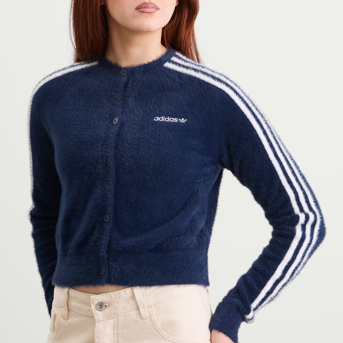 adidas Fluffy Knitted Cardigan