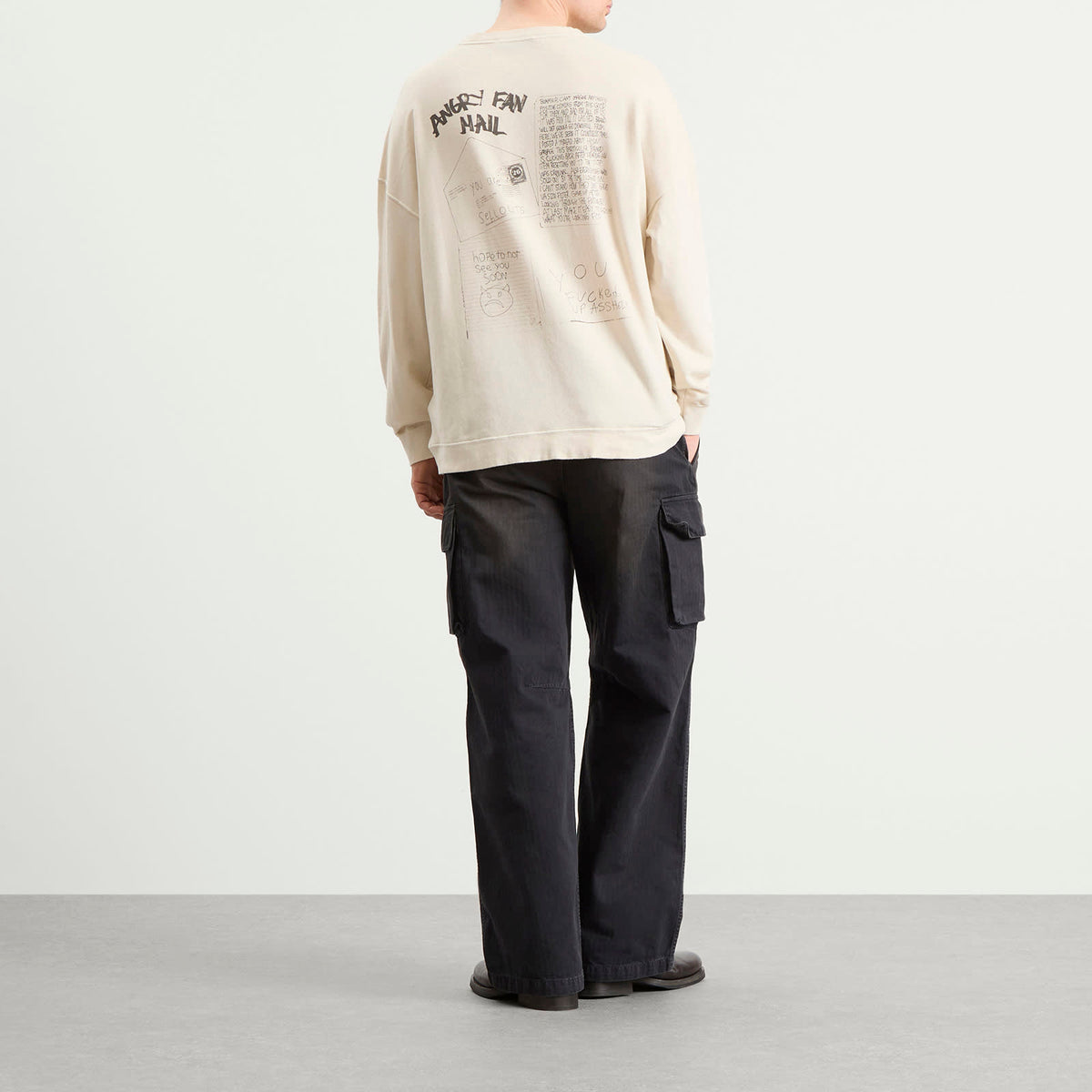 Our Legacy Angry Fan Mail Slack Sweatshirt