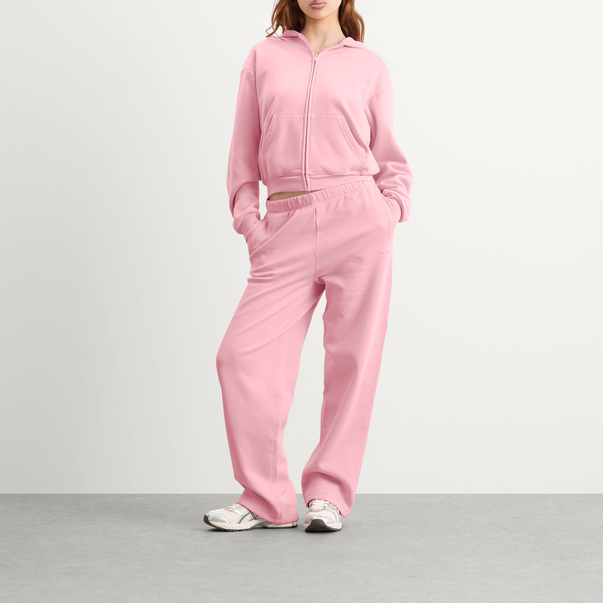 SKIMS Cotton Fleece Classic Zip Up Hoodie